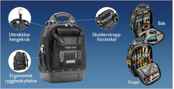 VENTO PRO PAC - Verktøyryggsekk Tech Pac