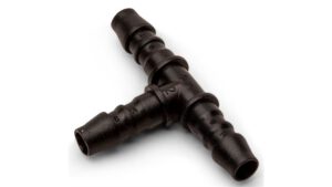 T-rør til 6mm slange, 5stk