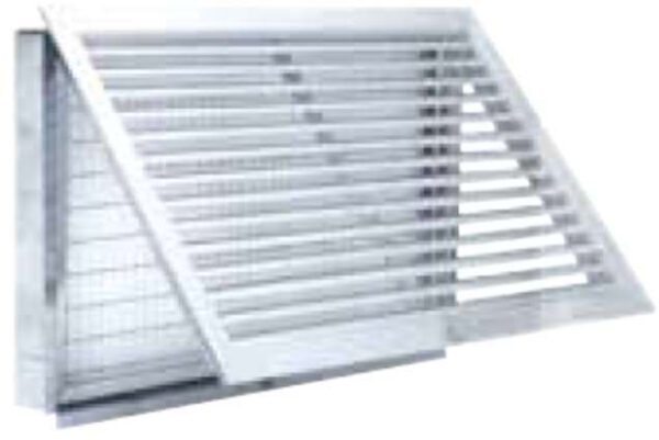 PST Clima Aluminium luftinntak grill 400x400 for UWL040/060