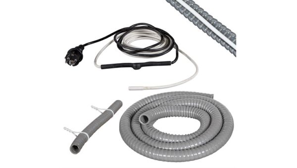 Isolert slange+varmekabel 5m - 75W