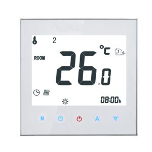 PST Clima Touch screen termostat styring for fancoils med EC viftemotor