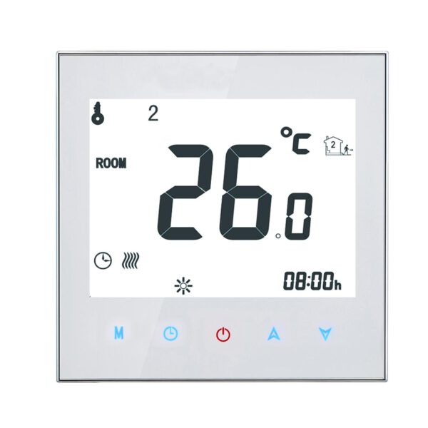 PST Clima Touch screen termostat styring for fancoils med EC viftemotor