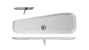 Dryppanne Pancake 3 ECO  m/vib.dempere og varme 255 x 760 mm