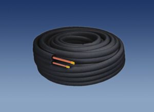 Isolerte kjølerør 1/4"-5/8", Svart isolasjon