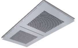 PST Clima, Metall grill for kassett 120x60 med luftfilter