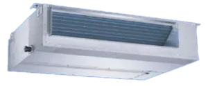 PST Clima Kanalmontert innedel R-32, 2,55 - 5,28kW kjølekapasitet og 2,2 -5,57kW varmekapasitet  for Vannkjølt splitt.