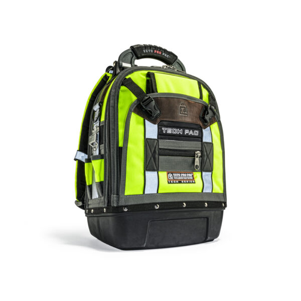 VETO PRO PAC -Verktøysekk Tech-Pac Hi-Viz - Verktøyryggsekk med gul refleks.